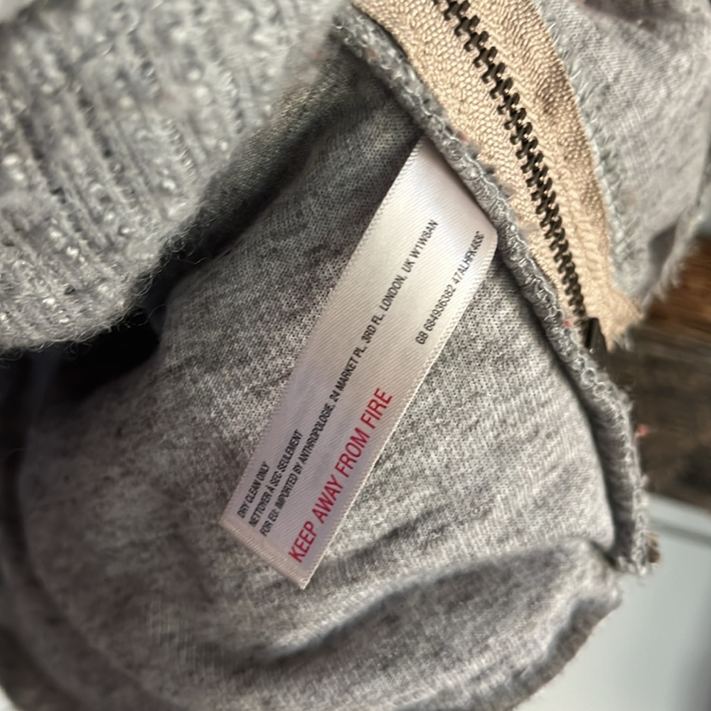 Women's Brown and Gray Sherpa Vest - Picture 3 of 5